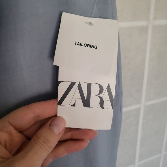 ZARA Blue Office Business Pants - Picture 6 of 8